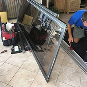 sliding glass door frame repair Ojus